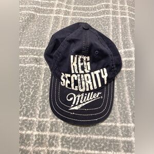 Miller Keg Security‎ Mens Navy Baseball Snapback Cap One Size Fits Most